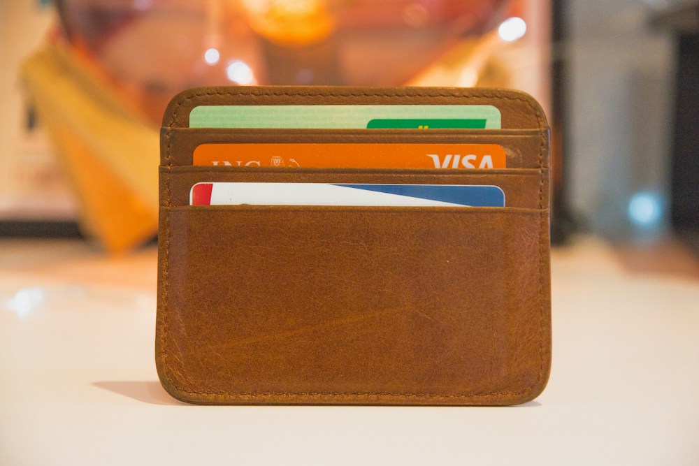 Tan Leather Card Holder