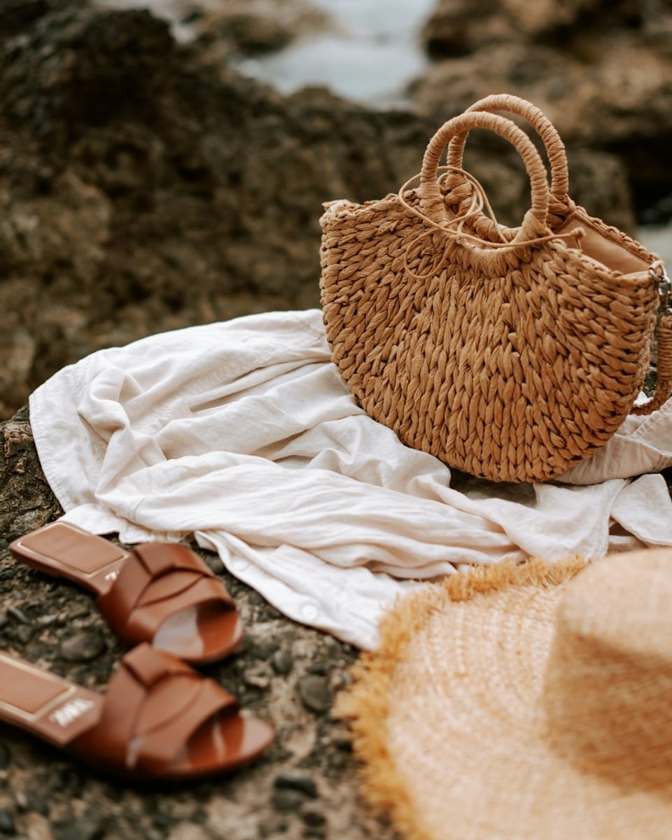 Seaside Basket Bag