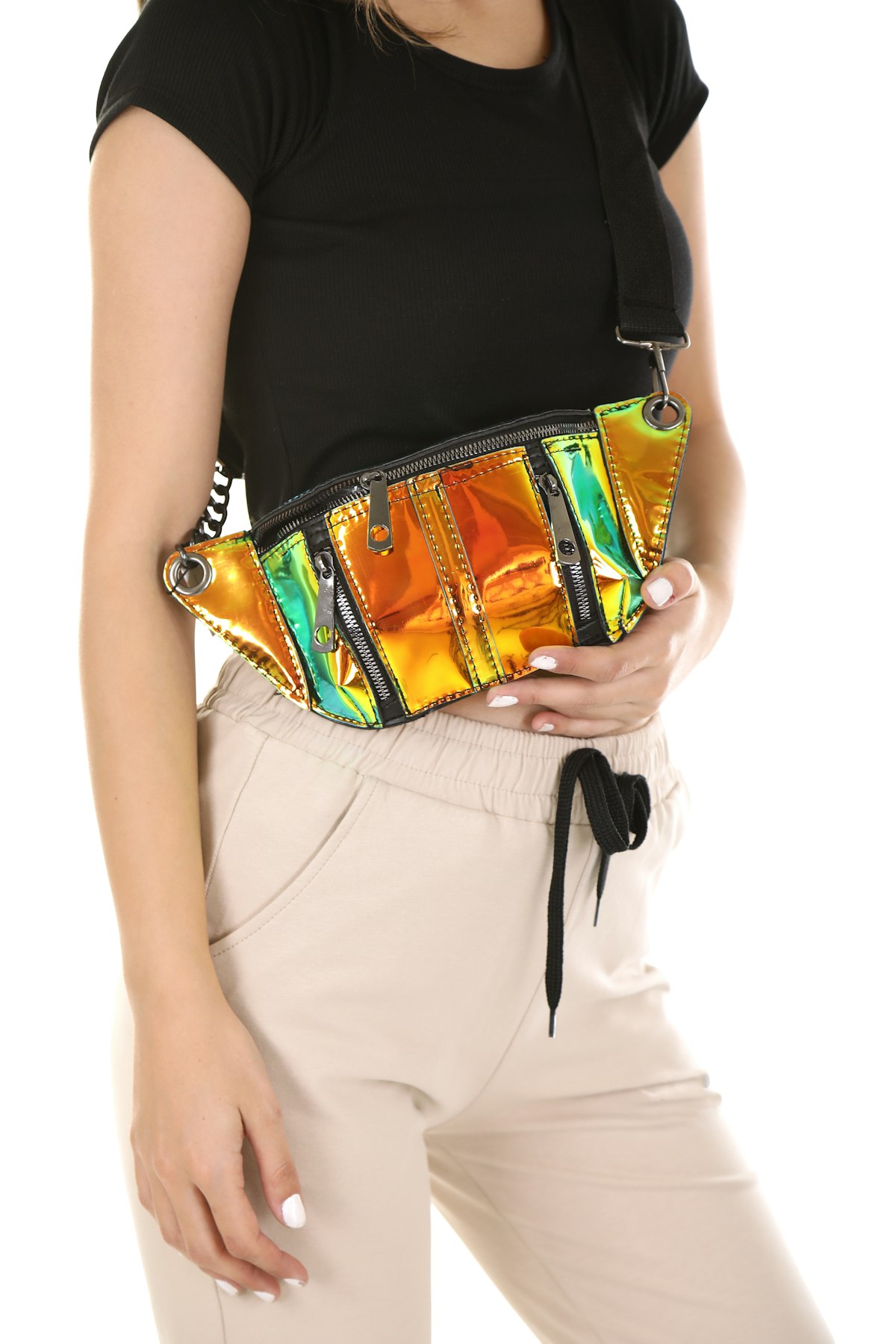 Festival Metallic Belt Bag