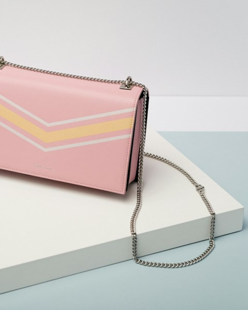 WILDTANE Mayfair Chevron Quilted Flap Bag