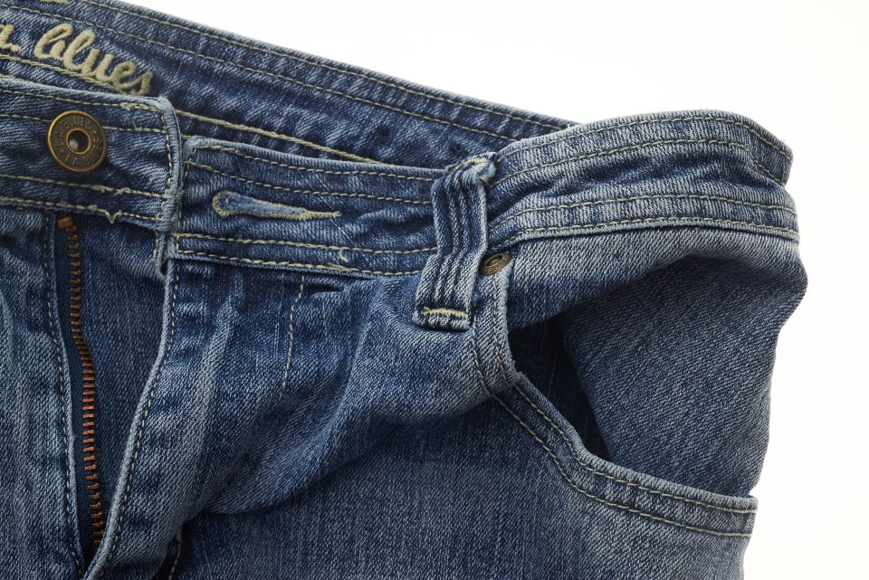 Straight-Fit Dark Jeans