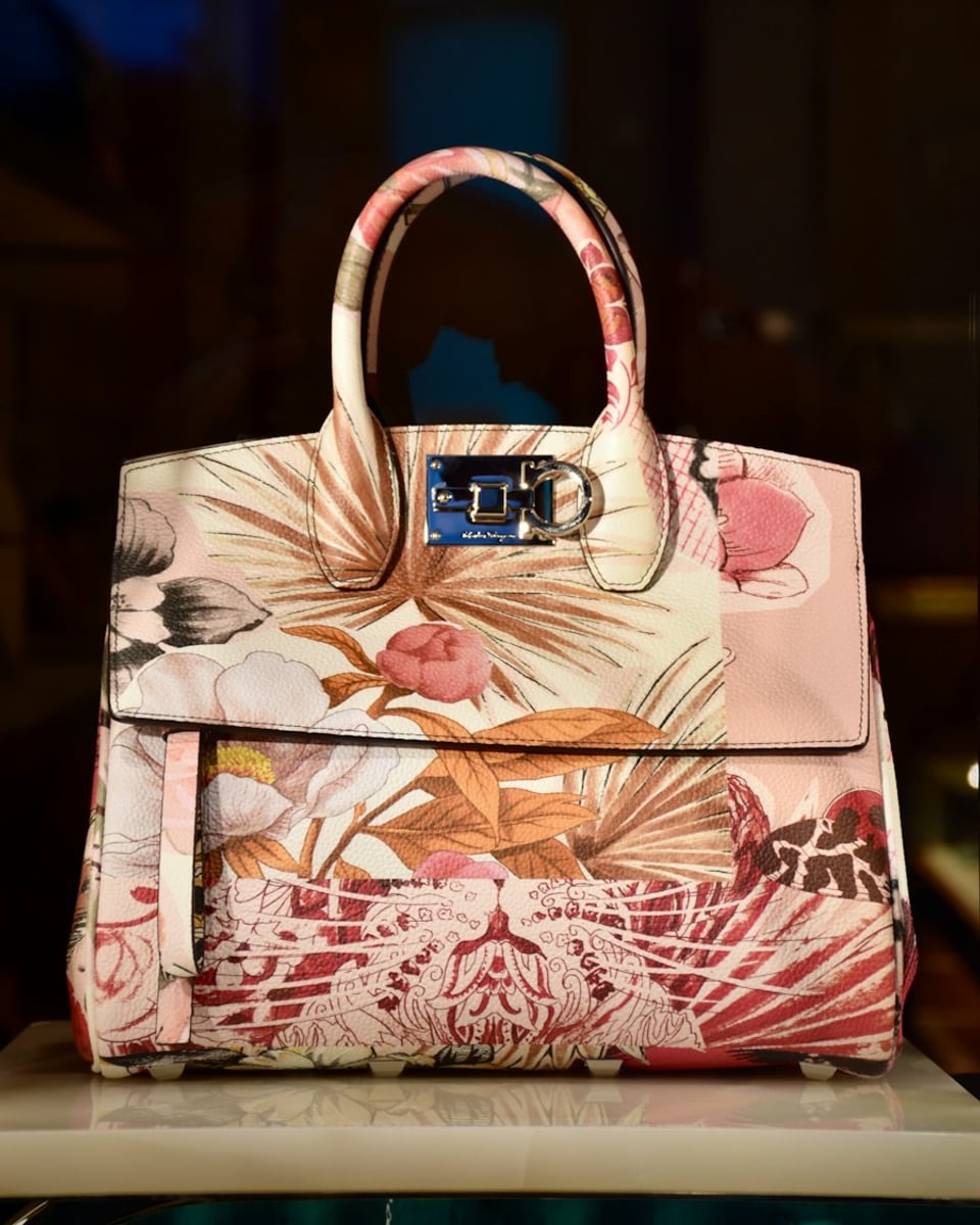 Bloom Sculptural Structured Leather Handbag