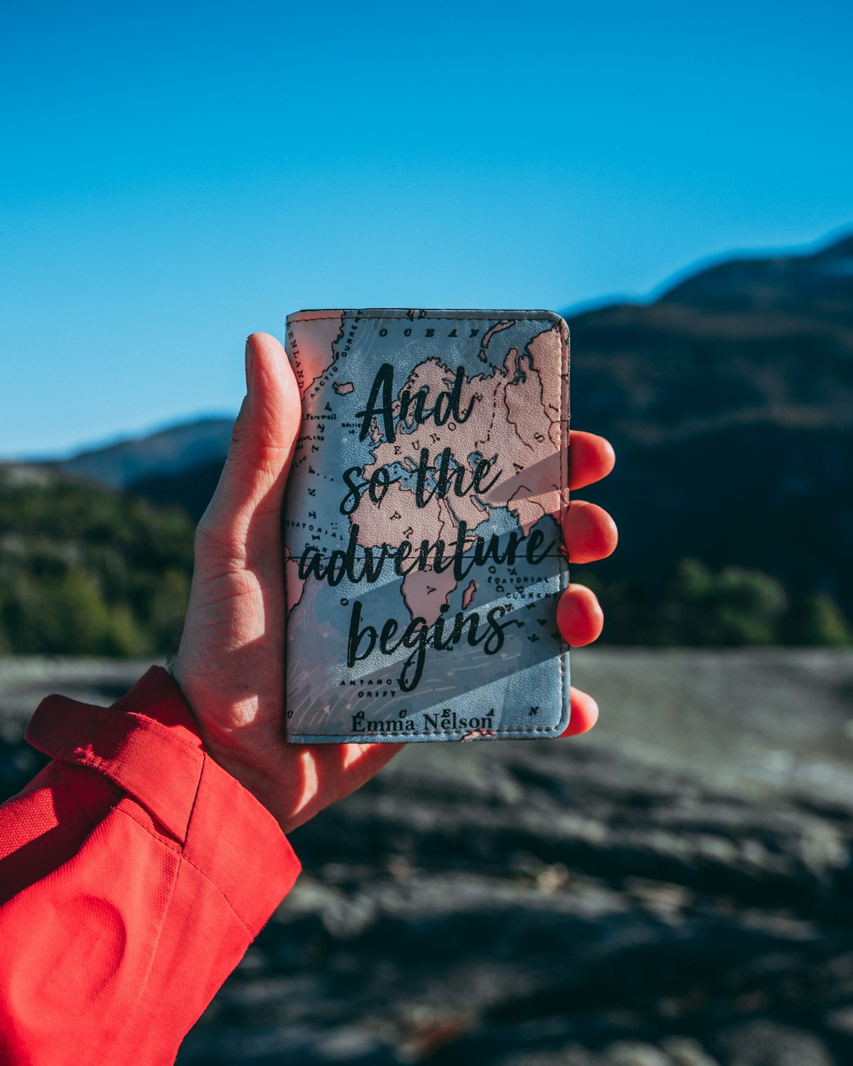 Adventure Print Passport Cover