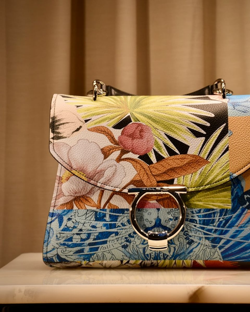 Tropic Print Shoulder Bag