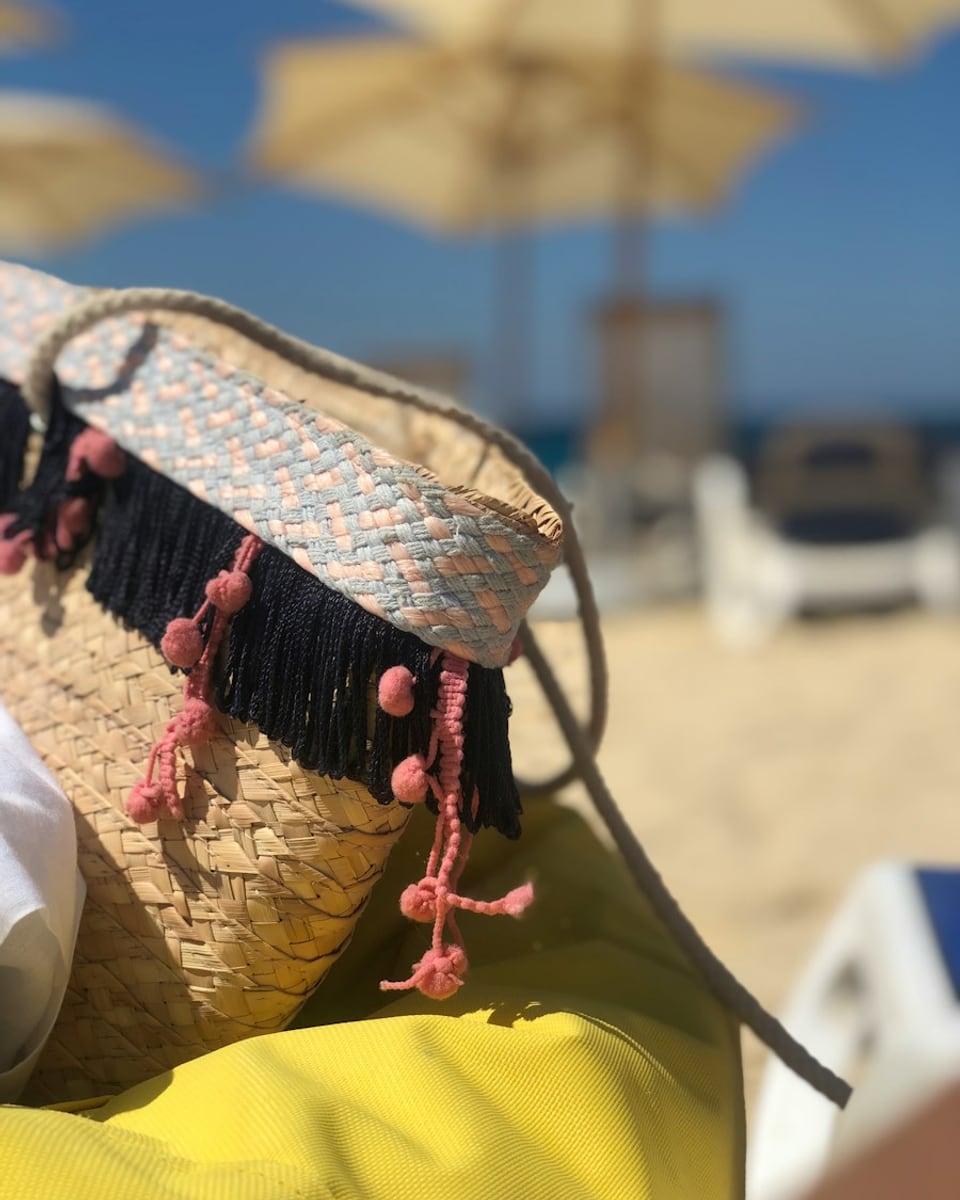 Fiesta Fringe Straw Bag