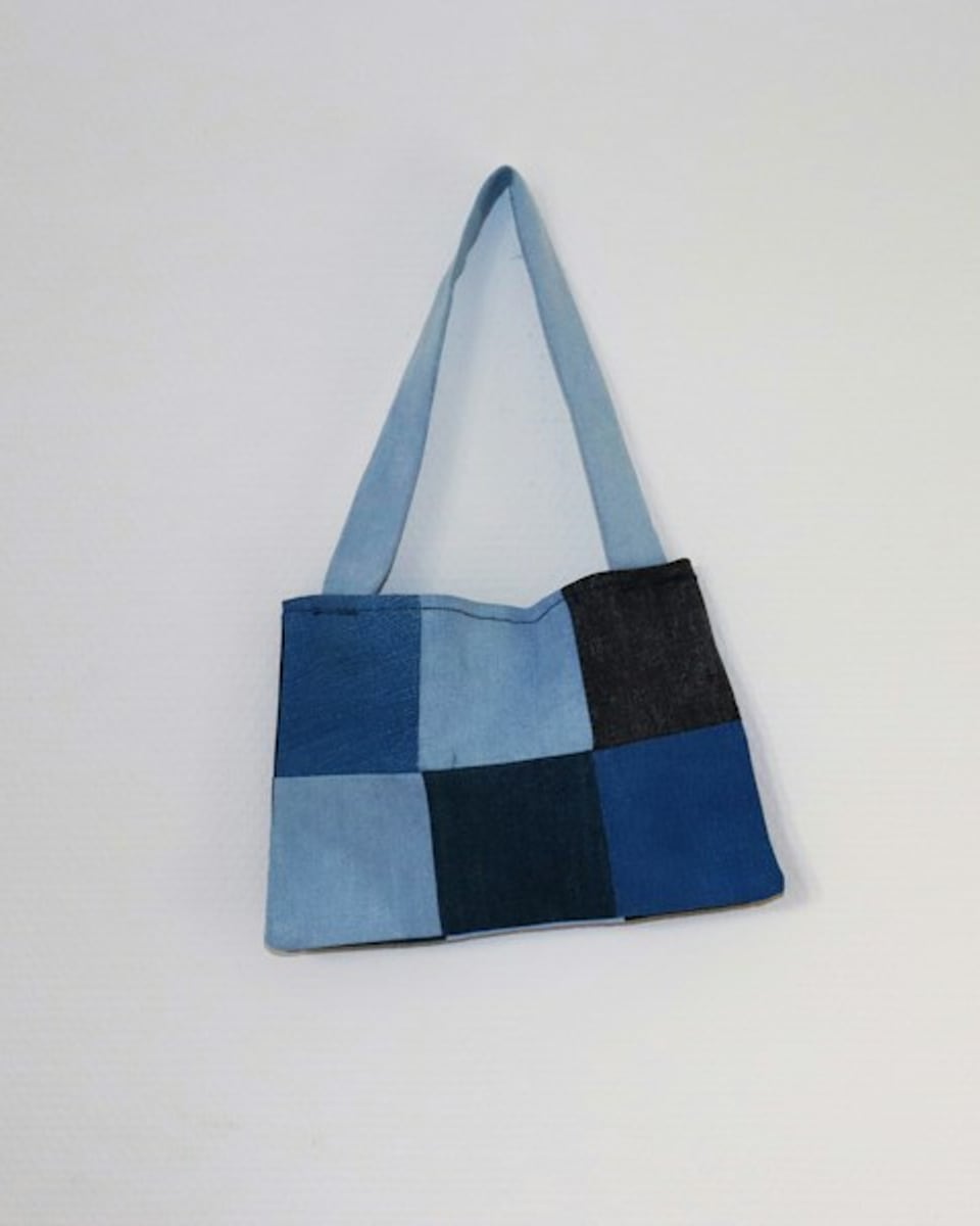 Patchwork Denim Tote