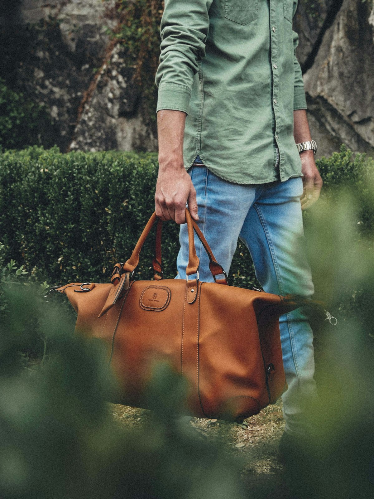Heritage Leather Weekender 40L